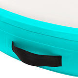 Inflatable Gymnastic Mat with Pump 100x100x15 cm PVC Green 92708