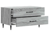 Bedside Cabinet Grey Sonoma 62 x 34.5 x 47.5 cm Engineered Wood 894781