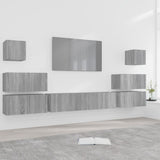 8 Piece TV Cabinet Set Grey Sonoma Engineered Wood 3120291