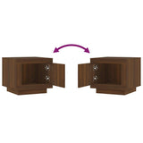 Coffee Table Brown Oak 51x50x45 cm Engineered Wood 817230