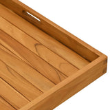 Serving Tray 70x70 cm Solid Teak Wood 315459