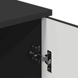 Bathroom Cabinet Wall-mounted with Door Black 30 x 31.5 x 61 cm 883345