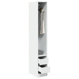 Wardrobe White 30x50x200 cm Engineered Wood 3307738