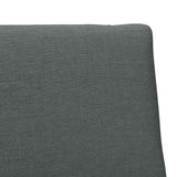 Upholstered Headboard Dark Grey 100 cm Solid Pine Wood 879135
