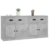 Sideboards 2 pcs Concrete Grey Engineered Wood 3185267