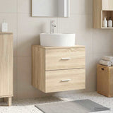 Wall-Mounted Sink Vanity Sonoma Oak 49.5 x 44.5 x 65 cm 890296