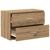 Cabinet with 2 Drawers Artisan Oak 60x31x40 cm Engineered Wood 858837