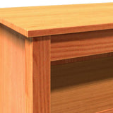 Storage Bench Wax Brown 110 x 38 x 45.5 cm Solid Pine Wood 869910