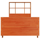 Bed Frame without Mattress Wax Brown 75x190 cm Small Single Solid Wood Pine 3323715