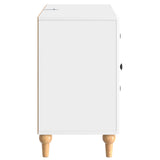 TV Cabinet High Gloss White 89 x 34.5 x 60 cm Engineered Wood 894199