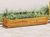 42566 Garden Raised Bed Acacia Wood 100x30x25 cm
