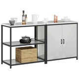 Kitchen Storage Set HATTEM 2 pcs Silver Galvanised Steel 3392657