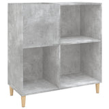 Record Cabinet Concrete Grey 84.5x38x89 cm Engineered Wood 831993