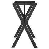 Dining Table Legs X-Frame 80x40x73 cm Steel 357909