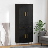 Highboard Black Oak 69.5 x 34 x 180 cm Engineered Wood 3416125
