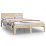 Bed Frame without Mattress Solid Wood Pine 120x200cm 810490