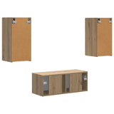 TV Cabinet Set 6 pcs Artisan Oak Engineered Wood 3409068
