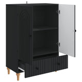 Sideboard with Drawer Black 66 x 34.5 x 95 cm Engineered Wood 894206