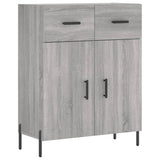 Highboard Grey Sonoma 69.5x34x180 cm Engineered Wood 3200527