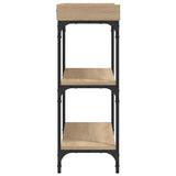 Console Table with Shelves Sonoma Oak 100x30x80 cm 837808