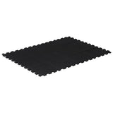 Rubber Floor Tile Black 12 mm 90x120 cm 155672