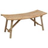 Garden Bench Natural 110 x 45 x 50 cm Bamboo 42028234