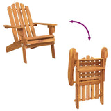 Garden Chair Natural wood Solid Acacia wood Standard Foldable 316830
