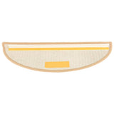 Stair Mats 15 pcs 65x21x4 cm Cream Half Round Large 149861