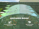 3 x 4 m Walk-in Polytunnel Greenhouse with Hinged Door and 8 Roll Up Mesh Windows, Garden Tunnel T3398P554297