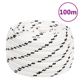Braided Boat Rope White 20 mmx100 m Polyester 152791