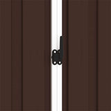 Garden Shed Brown 205x129x183 cm Galvanised Steel 46300