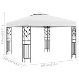 Gazebo 3x3 m White 180 g/m 312242