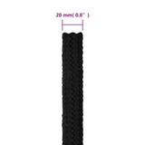 Work Rope Black 20 mm 50 m Polyester 152841