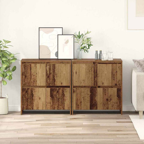 Sideboards 2 pcs Old wood 70 x 41 x 75 cm Engineered wood 3393513