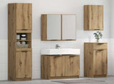 Bathroom Furniture Set 4 pcs Artisan Oak Engineered Wood 3416028