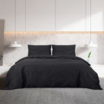 ZNTS Duvet Cover Set Black 240x220 cm Cotton 136112