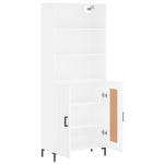 Highboard White 69.5x34x180 cm Engineered Wood 3189957