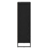 Bathroom Cabinet Black Oak 40 x 30 x 100 cm Engineered Wood 886498