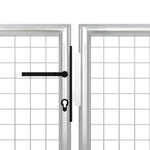ZNTS Garden Gate Steel 350x100 cm Silver 144341