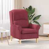 Armchair Wine red 76 x 94 x 102 cm Fabric 42009843