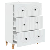 Drawer Cabinet White 66 x 34.5 x 90 cm Engineered Wood 894145