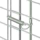 Rabbit Cage Silver 100 x 100 x 210 cm Galvanised Steel 42019240