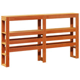 ZNTS Bed Frame without Mattress Wax Brown 140x200 cm Solid Wood Pine 3306461