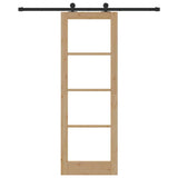 Sliding Door ORKDAL Natural and Black 73.5 x 211 cm 3331989