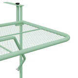 Hanging Balcony Table Folding Mint Green 60 x 39 x 65 cm Steel 42008080