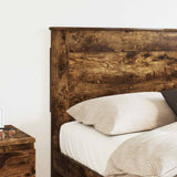 Headboard with Headboard Smoked Oak 120 cm Engineered Wood 887469