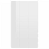 Book Cabinet/Sideboard High Gloss White 66x30x98 cm Engineered Wood 800348