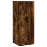 Highboard Smoked Oak 34.5x34x180 cm Engineered Wood 3199110