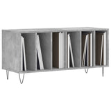 Record Cabinet Concrete Grey 100x38x48 cm Engineered Wood 831752