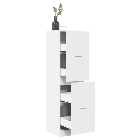 Apothecary Cabinet White 40x41x144.5 cm Engineered Wood 3309636